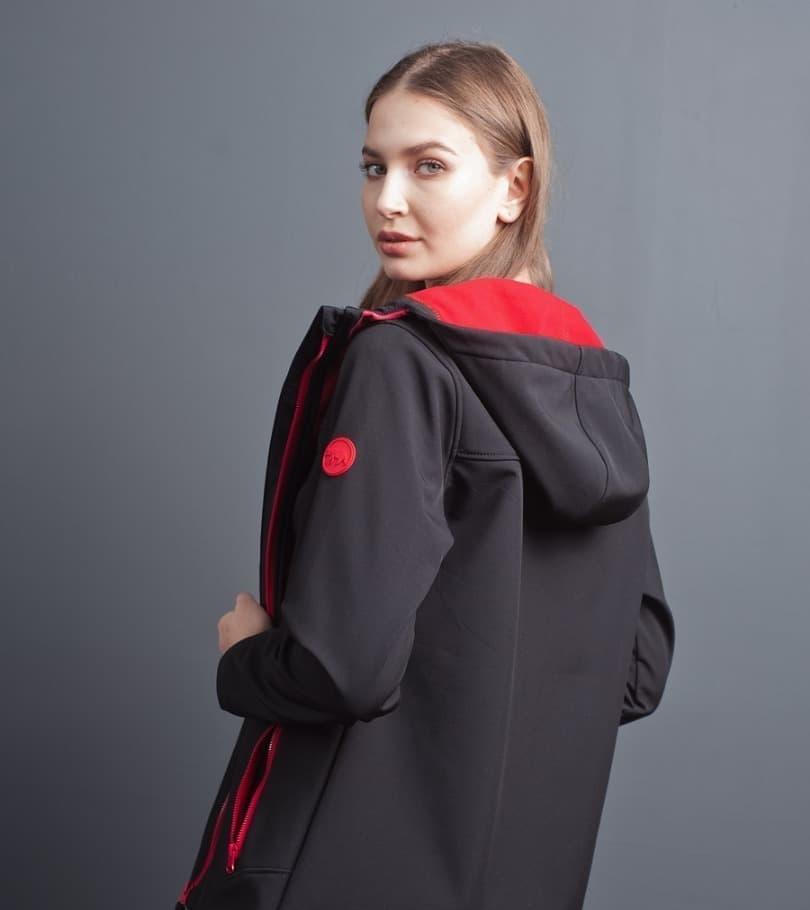 Куртка женская Soft Shell Verona Black/Red