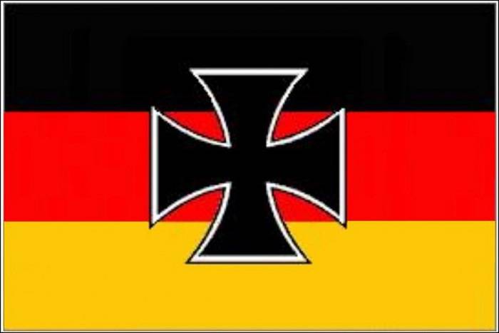 Флаг Германии с железным крестом 