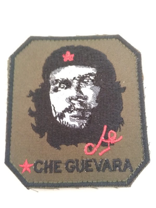 Шеврон "Че Гевара". Портрет Че на оливковом фоне. Вышитый, на липучке