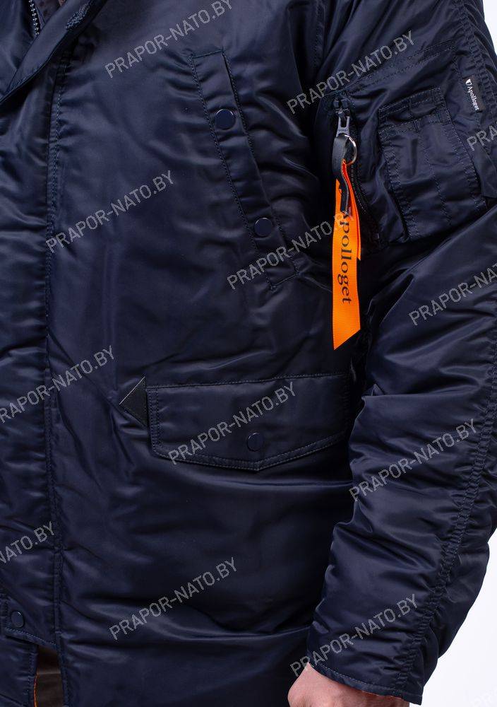 Куртка зимняя мужская Apolloget HUSKY REPLICA BLUE ORANGE