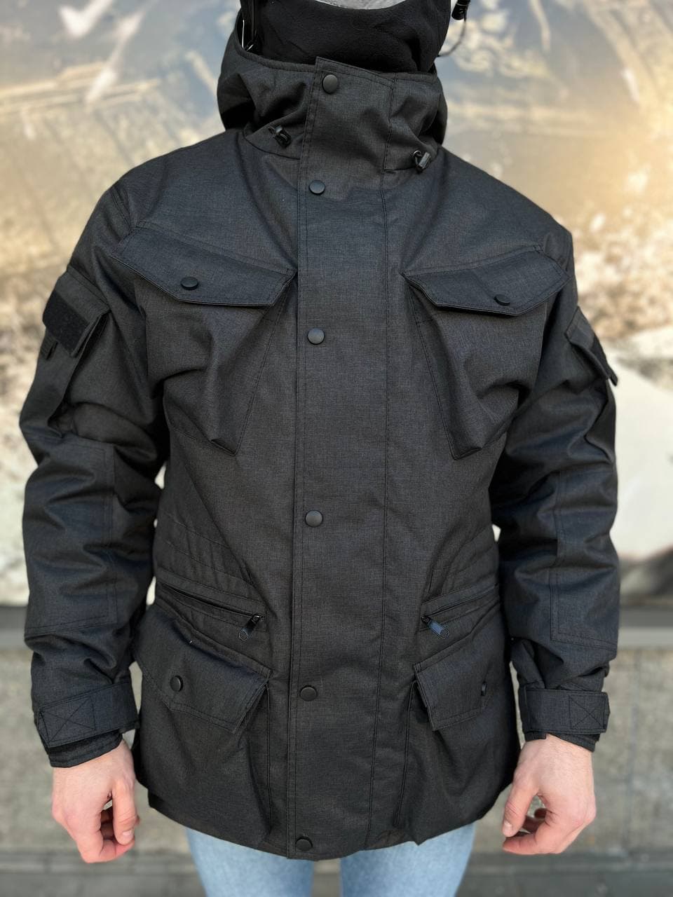 Куртка Шторм утеплённая с мембраной Black