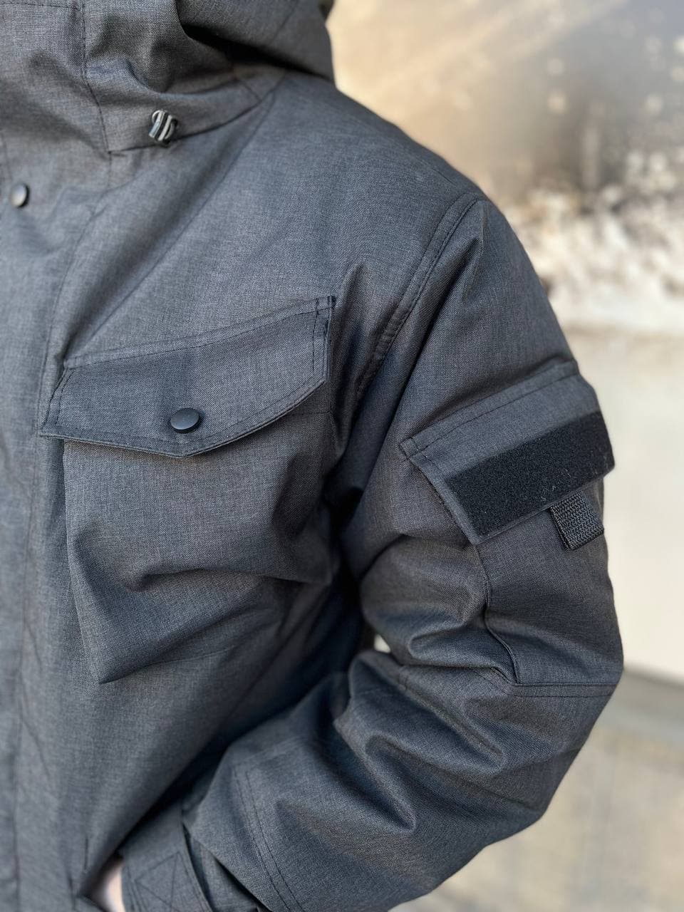 Куртка Шторм утеплённая с мембраной Black