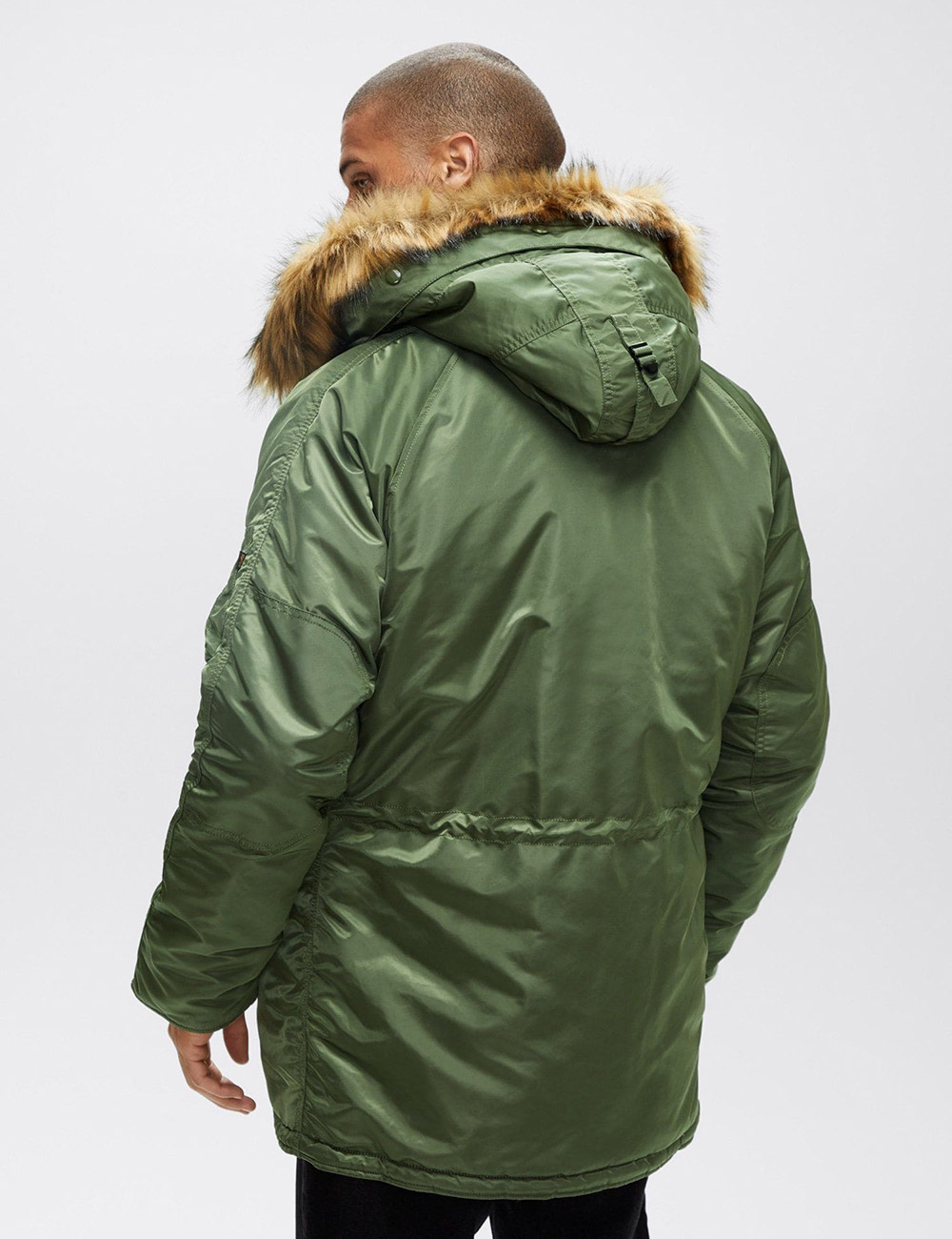 Куртка зимняя Аляска Alpha Industries N-3B Slim Fit Parka Sage Green