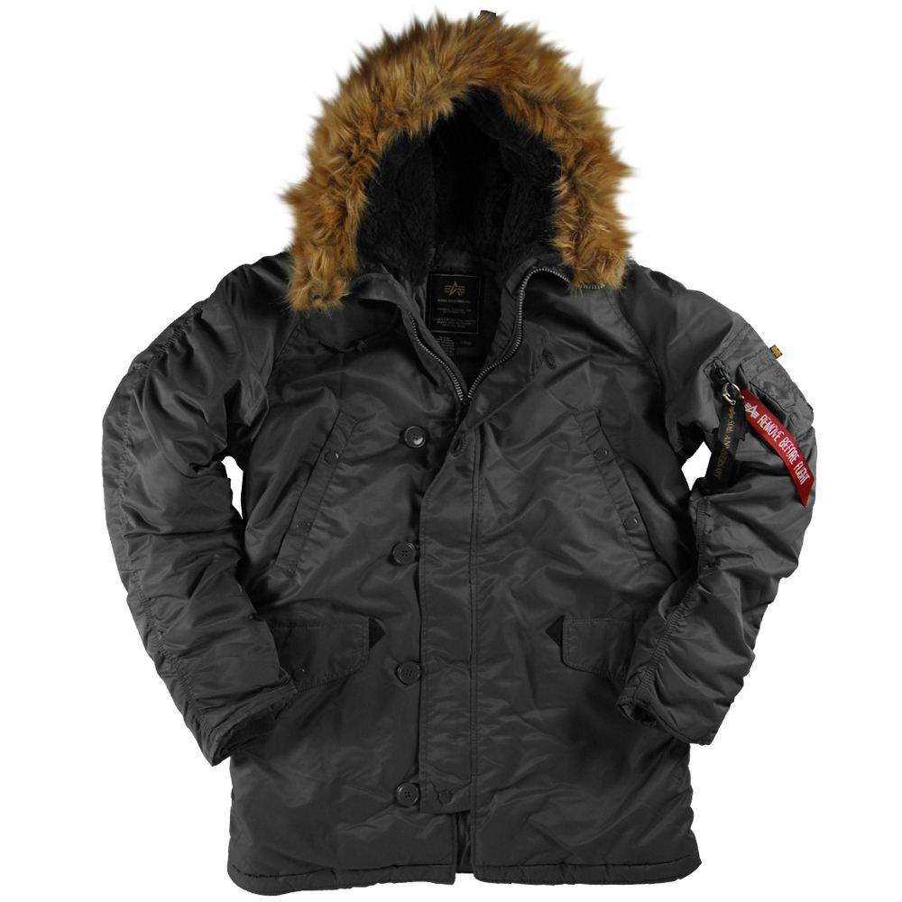 Куртка зимняя Alpha Industries N-3B Parka Black