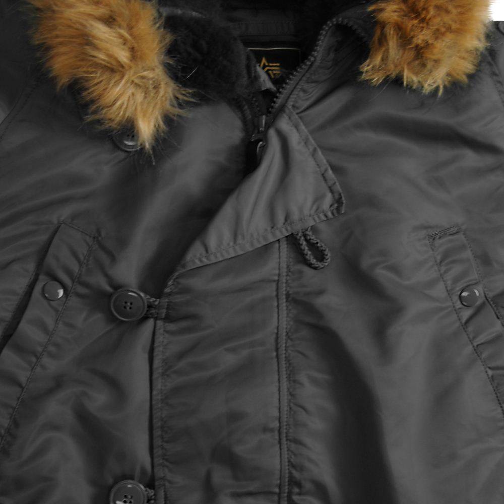 Куртка зимняя Alpha Industries N-3B Parka Black