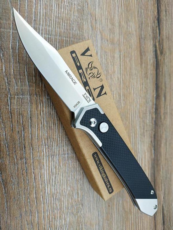 Нож складной VN PRO Mirage чёрно-серый (K543A)