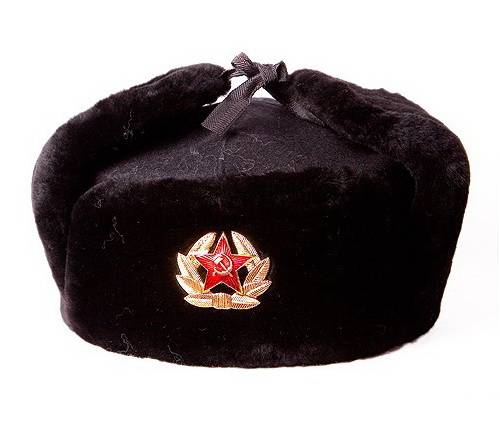 Зимняя меховая шапка-ушанка ВМФ советского образца оригинал