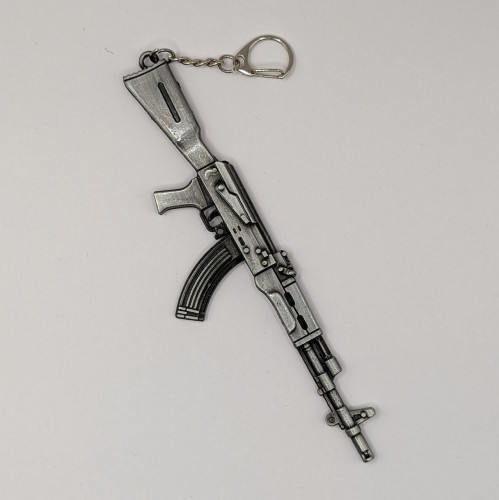 Брелок АК-47 серебро