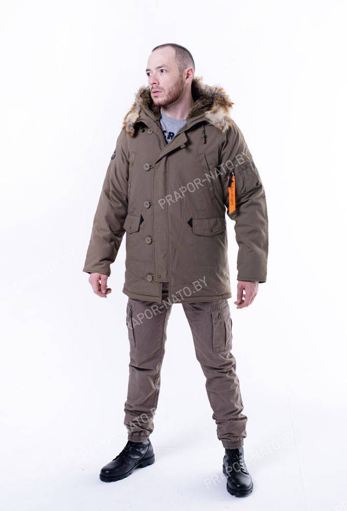 Куртка зимняя мужская Apolloget OXFORD GOTHIC OLIVE/OLIVE