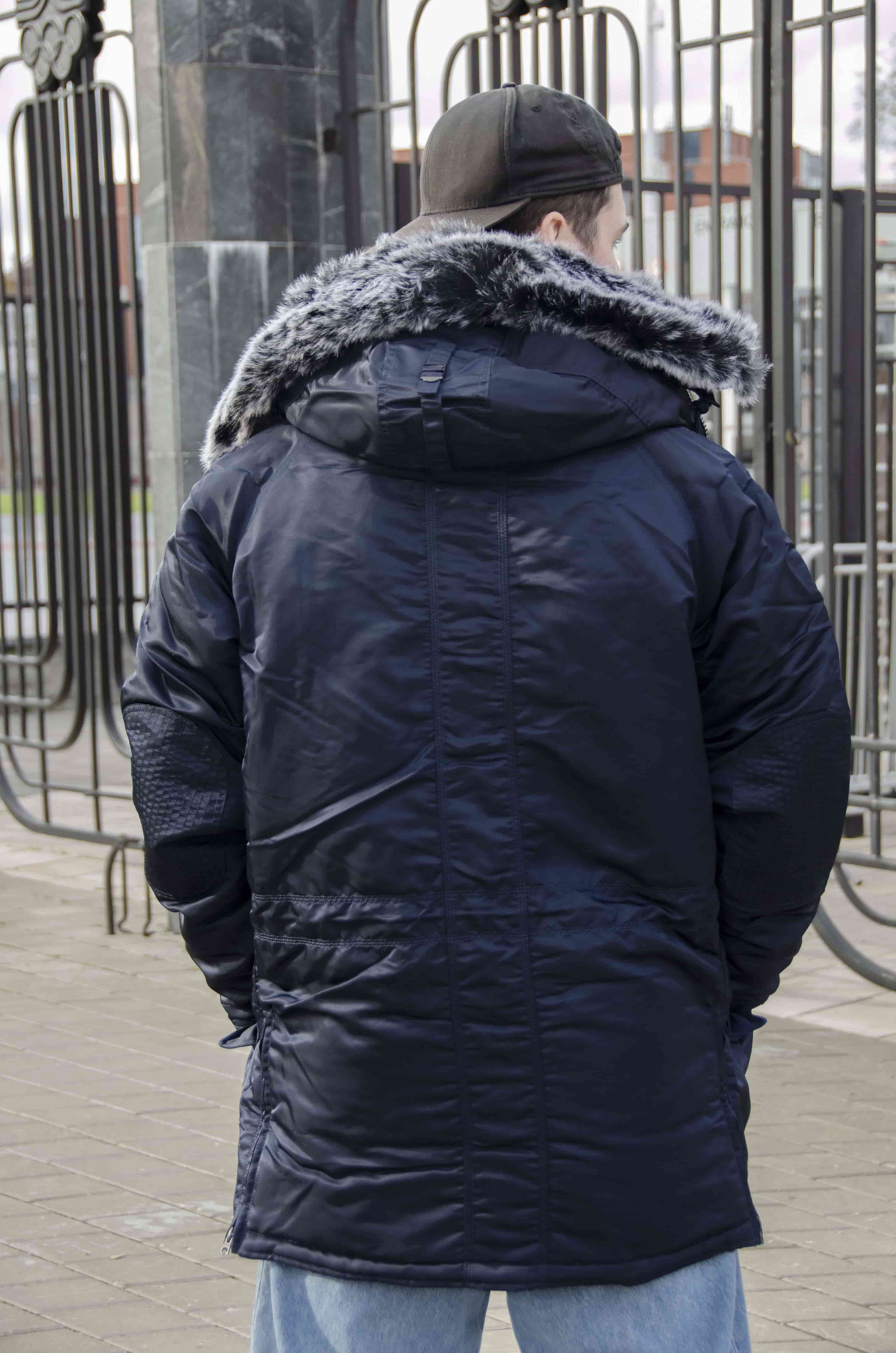 Куртка зимняя мужская Apolloget EVEREST Blue/Orange