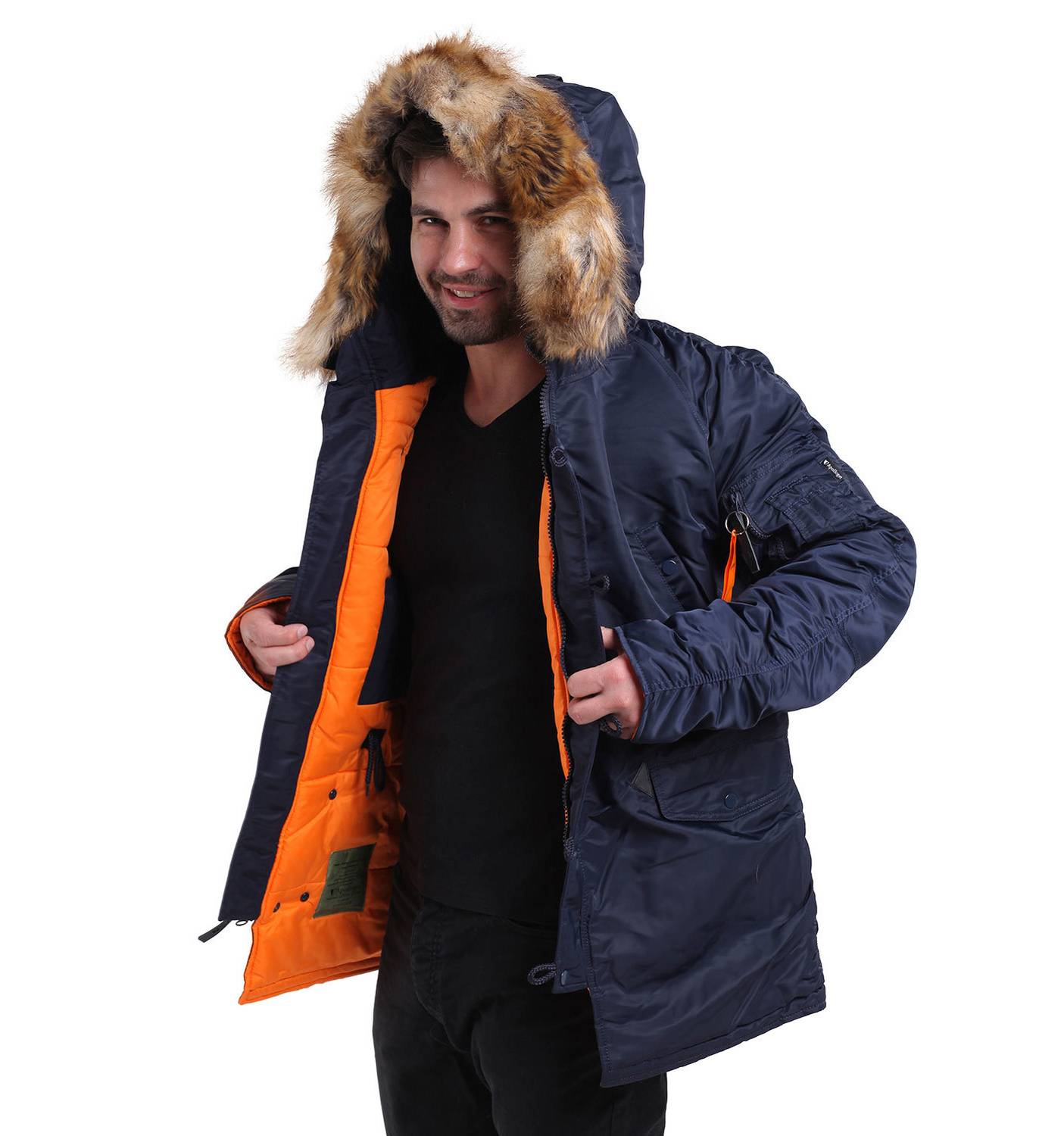 Куртка зимняя  мужская Apolloget HUSKY II INK/Orange