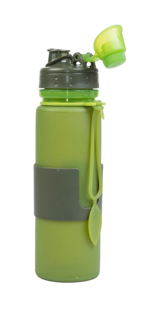 Бутылка силиконовая 500 мл Green