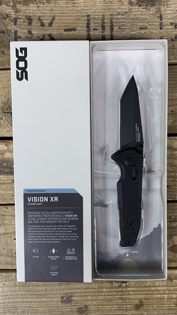 Нож SOG, Vision XR Black