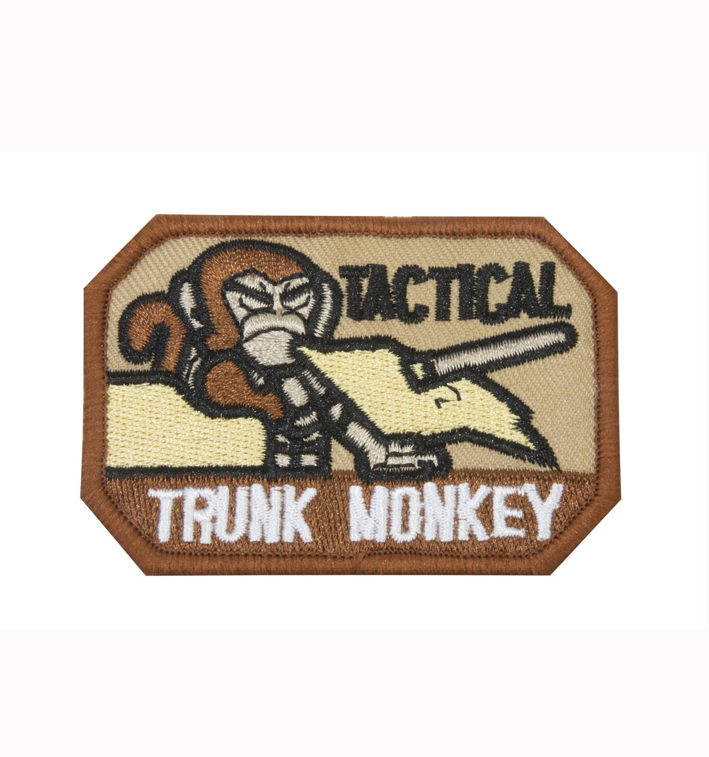 Нашивка "Tactical Trunk Monkey" на липучке coyote